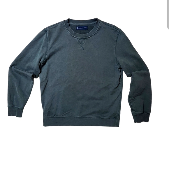 Everlane Uniform French Terry Pullover Sweatshirt sz M forest green - Picture 2 of 10